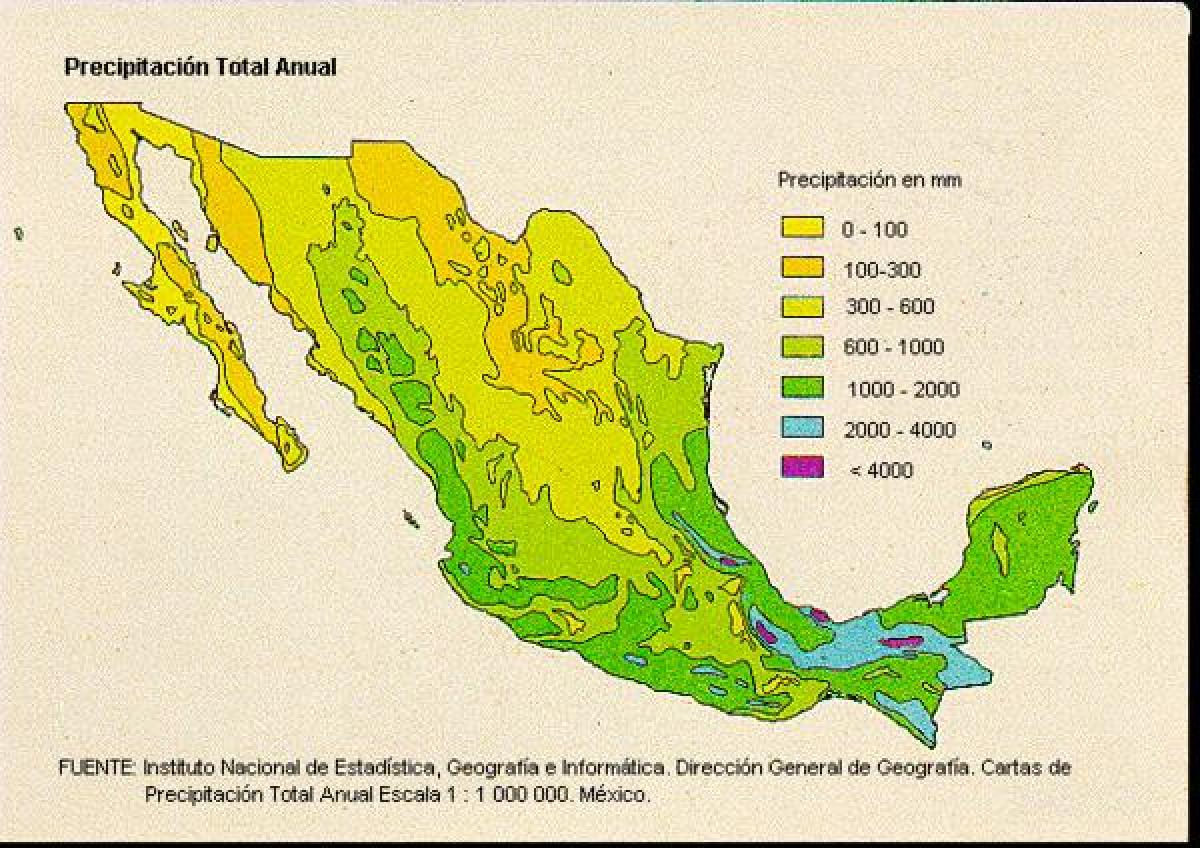 mapy pogodowe dla Meksyku