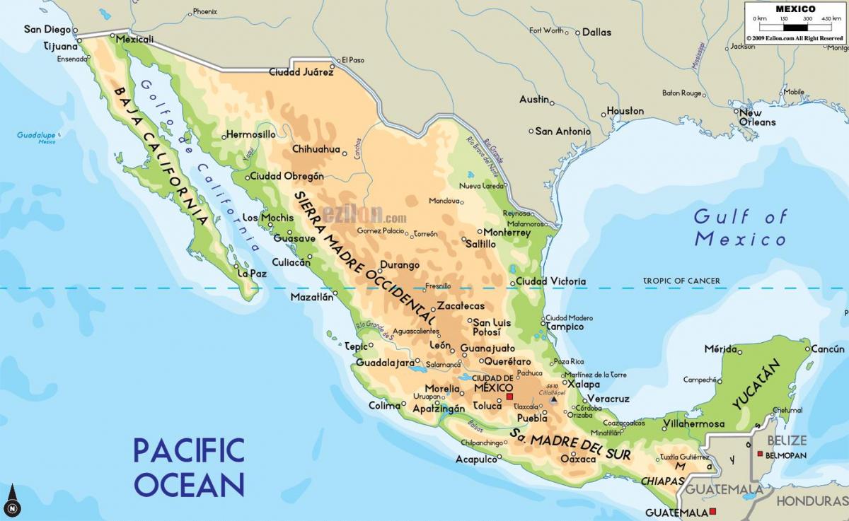 meksykański mapie