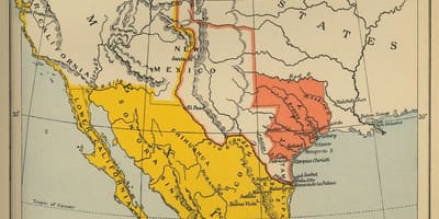 Mapa Meksyku 1700