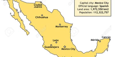 Meksyk mapa kraju
