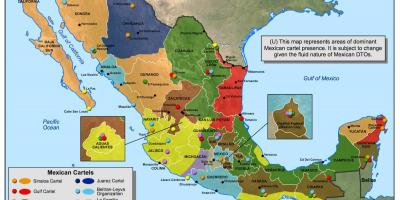 Meksykański kartel mapie