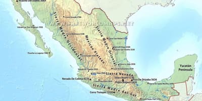 Mapa Meksyku pustyni