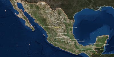 Satelitarna mapa Meksyk